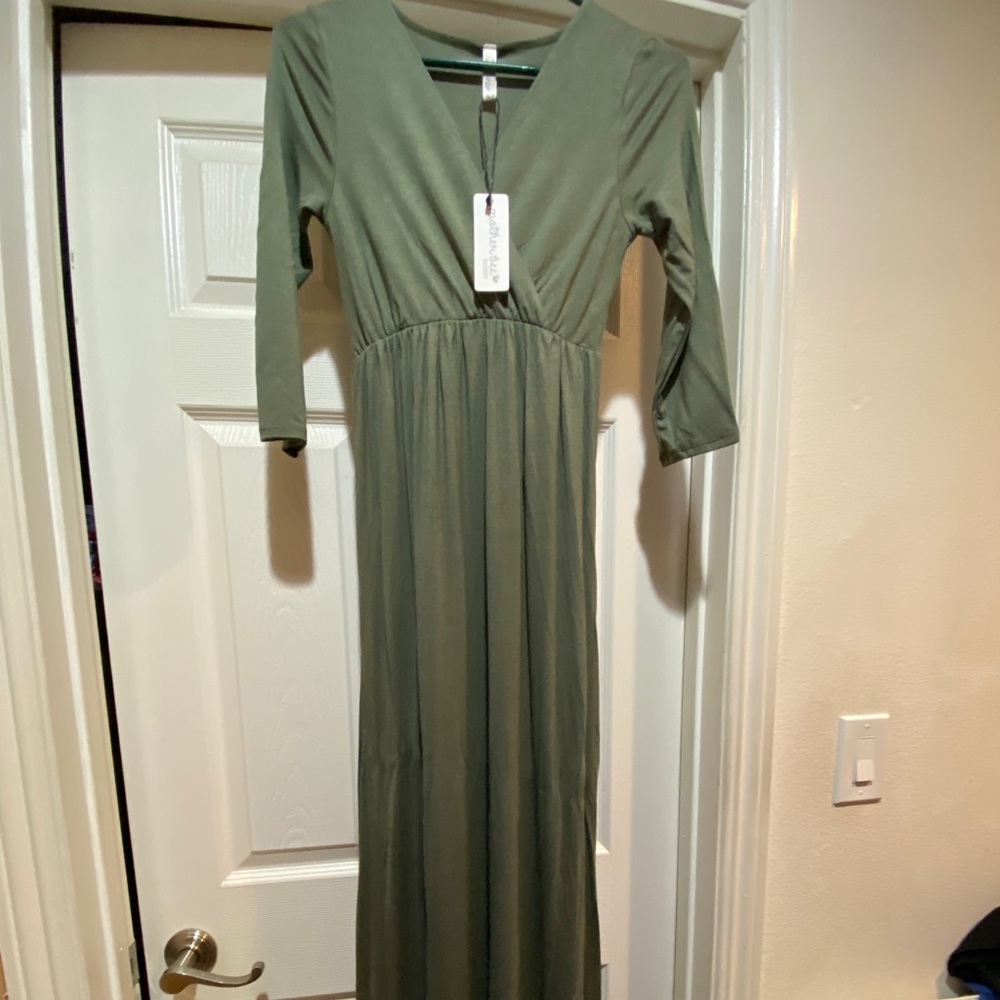 Mother Bee Maternity Full Length Dress
